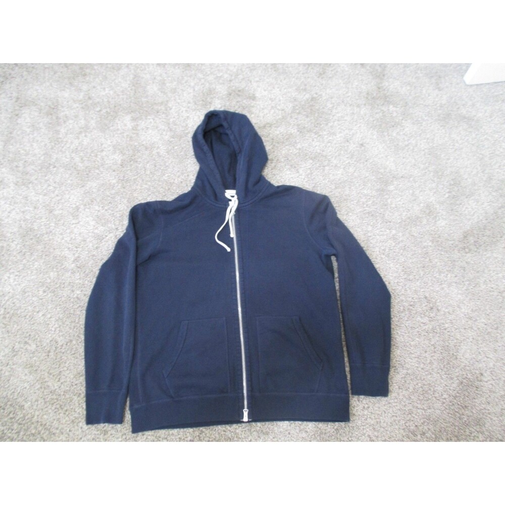 Reigning Champ Terry Slim Zip Hoodie Mens XL Cotton Soft Fit 2 way zipper
